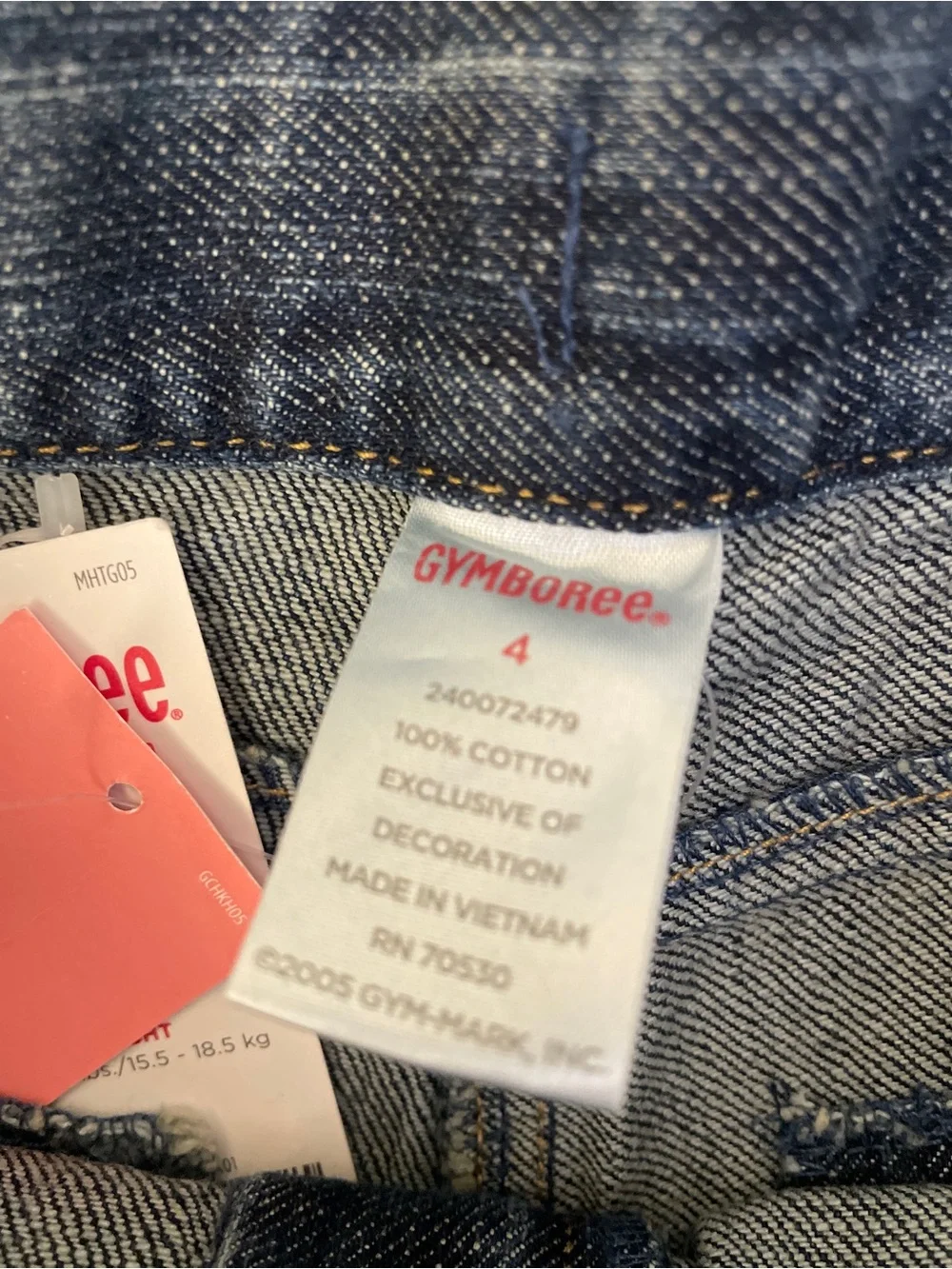 NWT Gymboree Blue Flare Denim Jeans with Skating Girl Embroidery sz 4